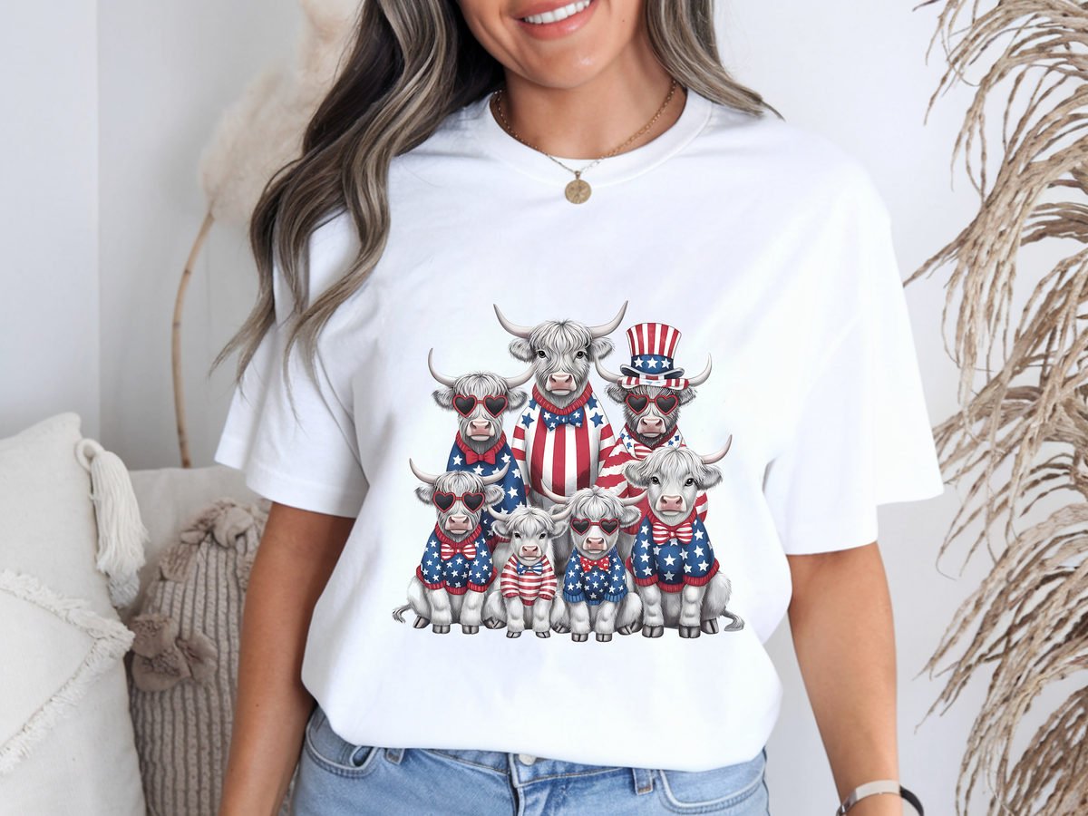 highland Cow 4th of July